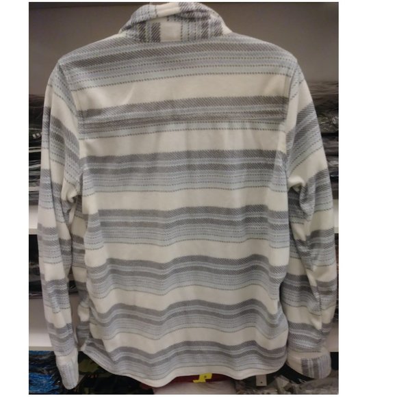 Womens oneill plaid fleece shirt jacket--Blue mirage - Picture 2 of 8